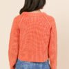 Livvy Long Sleeve Washed Orange Cardigan - Image 6