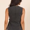 Western Ties Black Bow Denim Vest - Image 6