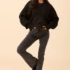 Beatrice Black Long Sleeve Sweater - Image 2