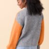 Ashley Orange and Grey Striped Cardigan - Image 4