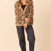 Carla Cheetah Print Fuzzy Cardigan - Image 3
