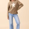 Callie White Star Beige Sweater - Image 4