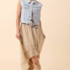Hollie Cropped Denim Vest - Image 4