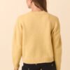 Dena Solid Maize Yellow Crewneck Sweater - Image 4