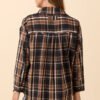 Zion Black Plaid Flannel Top - Image 4