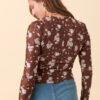Honey Brown Sunflower Mesh Layering Top - Image 6