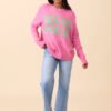Hocus Pocus Pink And Green Crewneck Sweater - Image 5