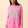Hocus Pocus Pink And Green Crewneck Sweater - Image 4