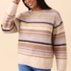 Jeanette Tan Striped Crewneck Sweater - Image 3