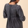 Eleanor Long Sleeve Charcoal Romper - Image 4