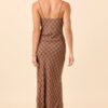 Fauna Brown Plaid Slip Dress - Image 6