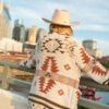 The Elvis Southwestern Print Cozy Cardigan Just Classically Cassidy X Pink Lily - Image 5