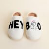 Hey Boo White Slippers - Image 2