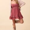 Kehlani Rust Mini Dress - Image 3