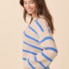 Carter Beige And Blue Striped Sweater - Image 5