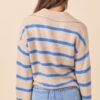 Carter Beige And Blue Striped Sweater - Image 6