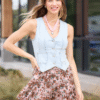 Uptown Cowgirl Denim Vest - Image 2